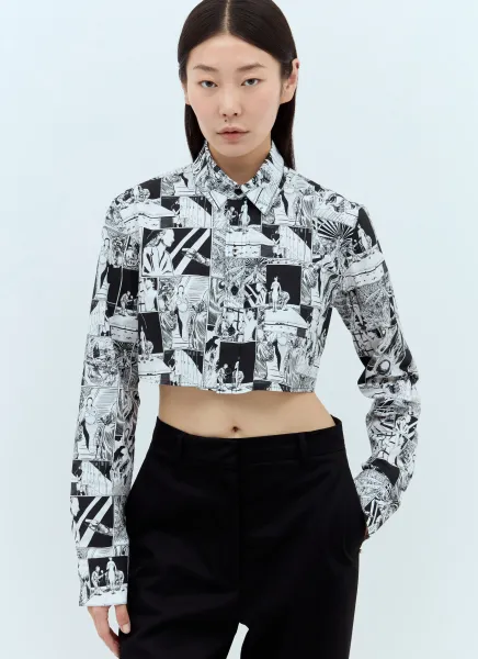 Cropped Graphic Shirt