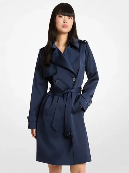 Satin Trench Coat