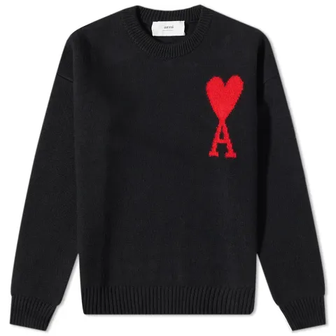 AMI Large A Heart Crew Knit
