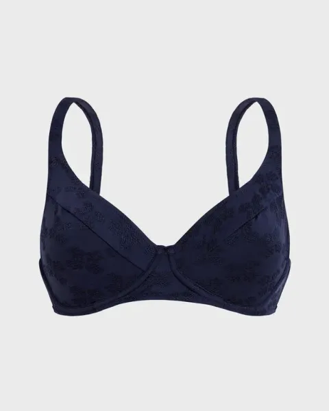 Vilebrequin Women Underwire Bikini Top Turtle Monogram Jacquard