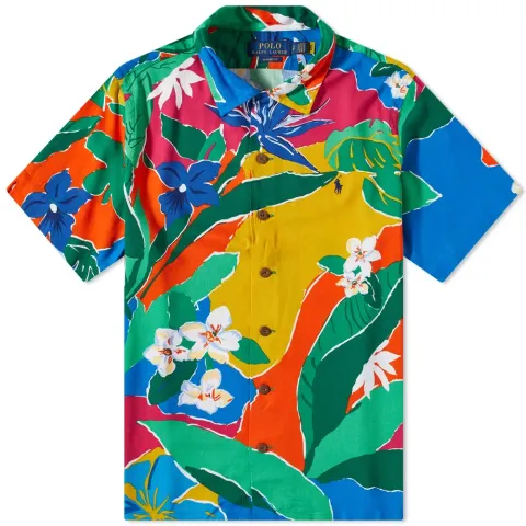 Tropical Print Vacation Shirt