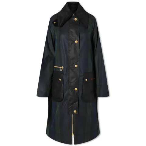Printed Townfield Longline Wax Coat