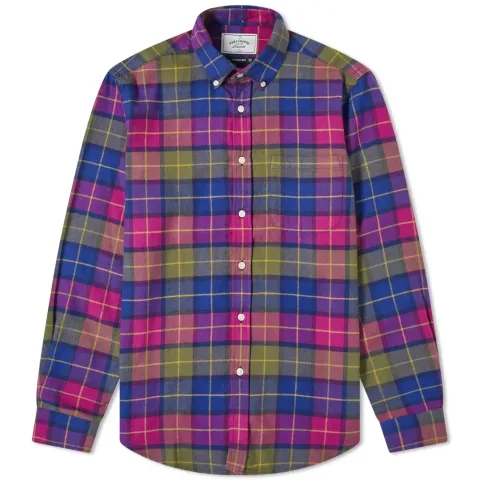 Button Down Purple Check Shirt