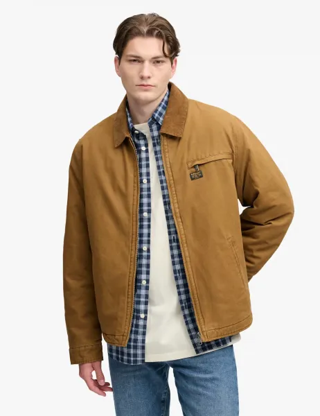 Superdry & Co Cotton Rich Workwear Ranch Jacket Brown