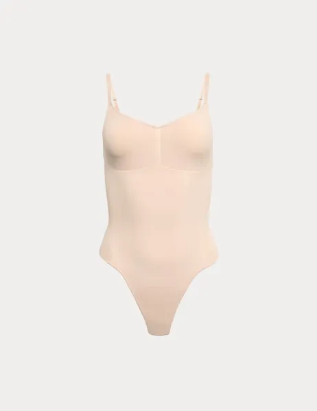 Body by M&S Body Sculpt Firm Control Seamless Thong Body Rose Quartz