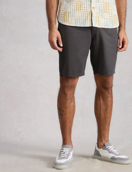 White Stuff Pure Cotton Chino Shorts Black