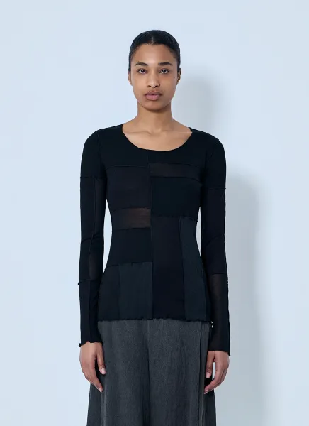 Patchwork Long T-Shirt