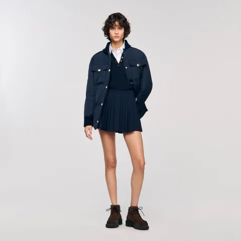 Pleated skort