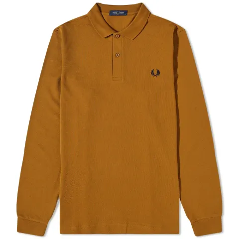 Long Sleeve Plain Polo