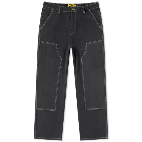 Washed Canvas Double Knee Pant