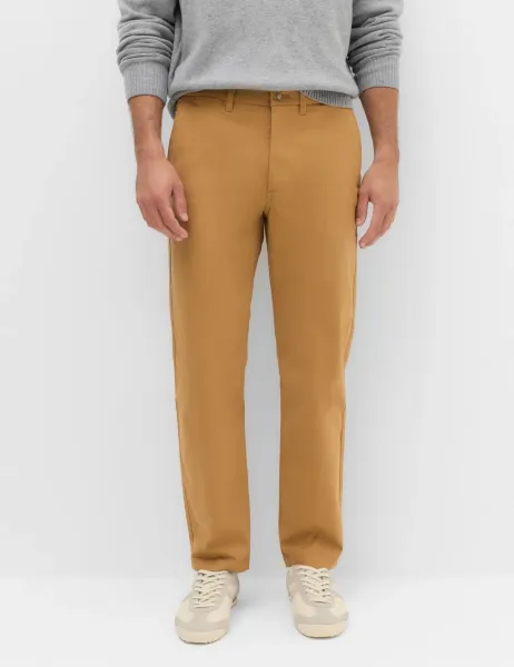 Marks & Spencer Regular Fit Twill Chinos Butterscotch