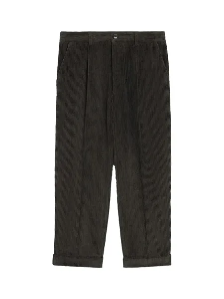 Cotton Carrot Oversized Trousers Anthracite