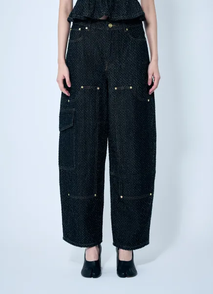 Fluffy Denim Carpenter Jeans
