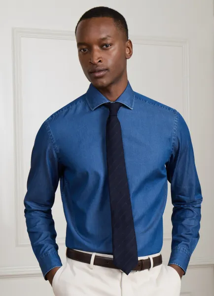 Hackett Tailored Fit Denim Shirt