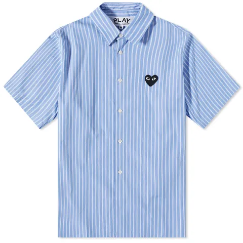 Comme des Garcons Play Short Sleeve Black Heart Shirt