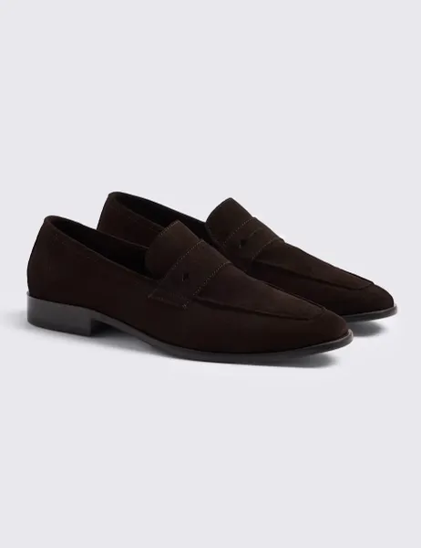 Suede Loafers Brown