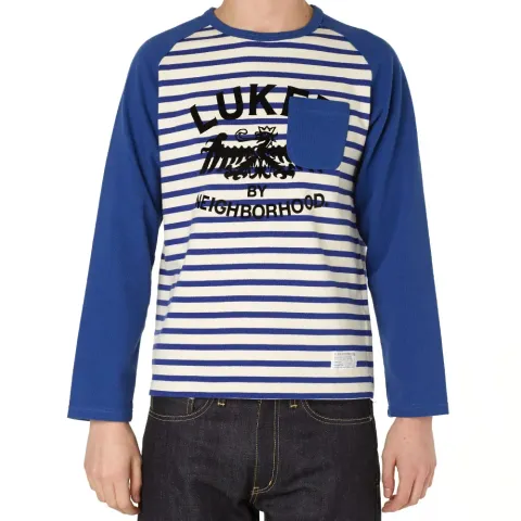 Luker by Neighborhood Long Sleeve Border Tee