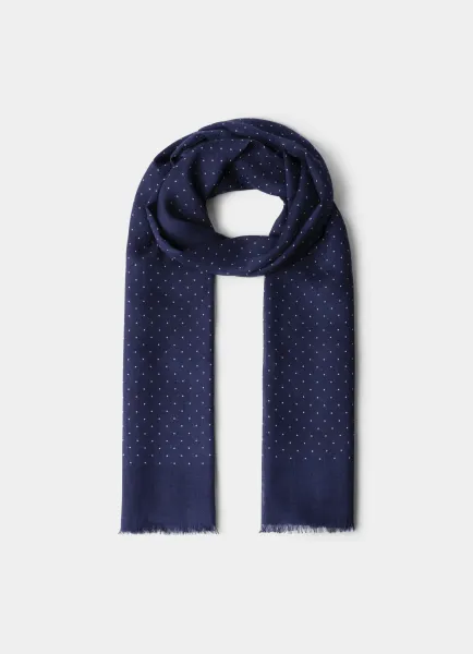Polka Dot Boarder Scarf