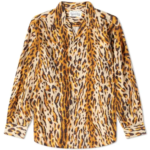 Long Sleeve Type 2 Leopard Hawaiian Shirt