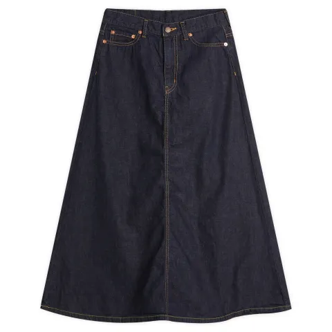 0.5 Pocket Denim Long Skirt
