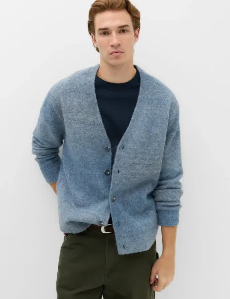Marks & Spencer Relaxed Ombre Cardigan Blue Mix