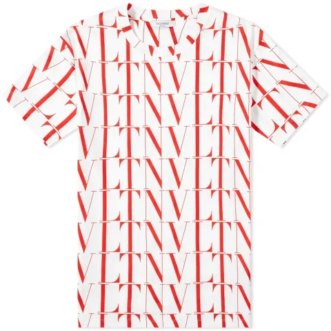 VLTN All Over Logo Print T-Shirt