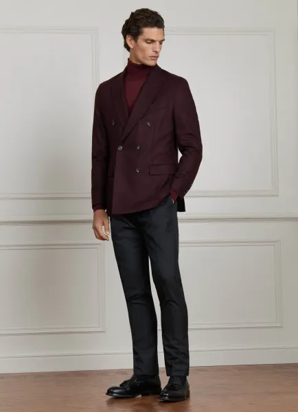 Hackett Tropical Wool Formal Trouser-Woven in Italy