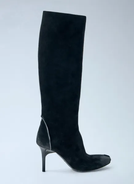 Capasa Milano Suede Knee-High Boots