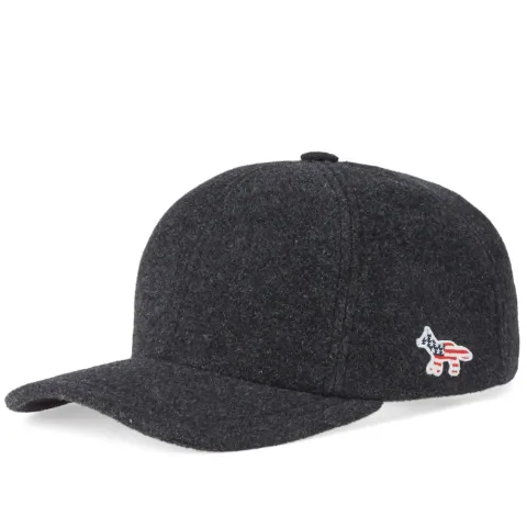 Maison Kitsuné Fox Patch America 6 Panel Cap