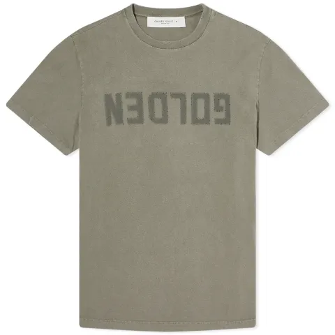Golden Distressed Logo T-Shirt