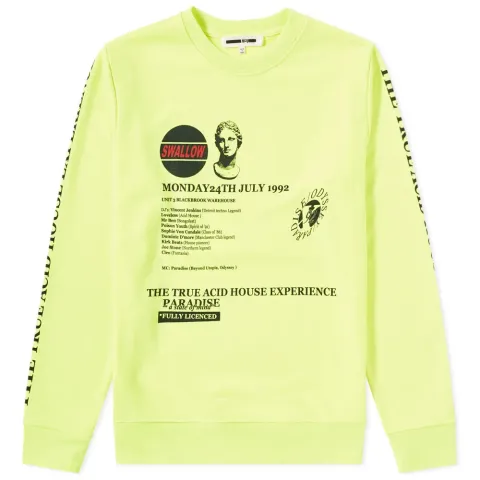McQ Alexander McQueen Neon Print Crew Sweat