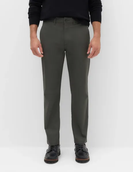 Marks & Spencer Regular Fit Twill Chinos Dark Pewter