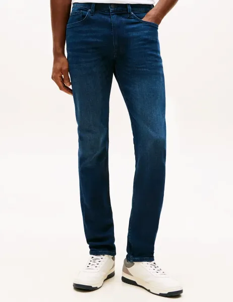 Tommy Hilfiger Bleecker Slim Fit 5 Pocket Jeans Dark Navy