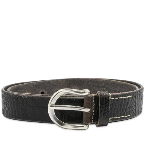 Croc Embossed Belt