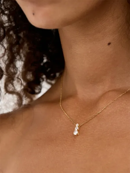 Swarovski Stila Pendant Attract Necklace 18kt gold