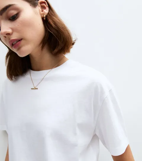 New Look Women's White Boxy Fit T-Shirt