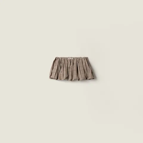 Pleated Prince of Wales checked miniskirt