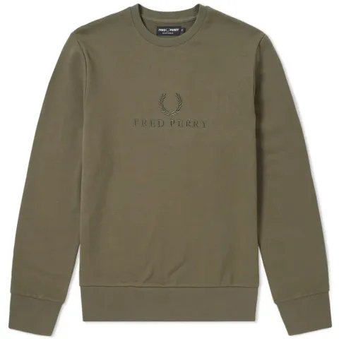 Fred Perry Tonal Embroidered Sweat