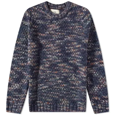 Mixed Yarn Crew Knit