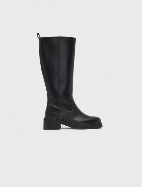 Leather boots