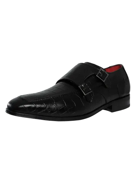 Jeffery West Leather Monk Shoes