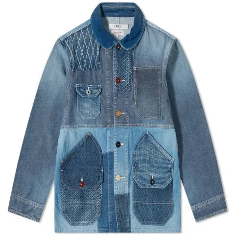 3yr Wash Bicolor Coverall Jacket