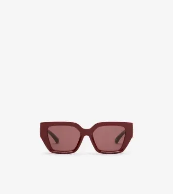 EKD Rectangular Sunglasses in Dark red
