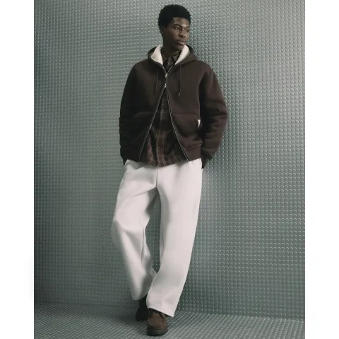 River Island Premium Cotton Borg Lined Hoodie
