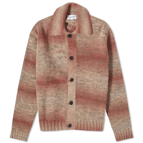 Erik Space Dye Alpaca Mohair Button Polo