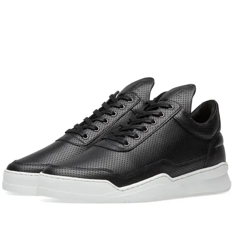 Low Top Ghost Nappa Perforated Leather Sneaker