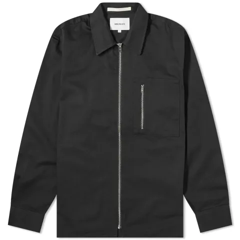 Ulrik Gabardine Zipped Overshirt