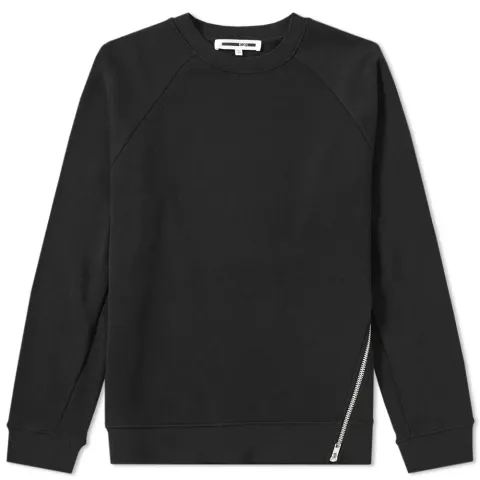 McQ by Alexander McQueen Twisted Zip Crew Sweat