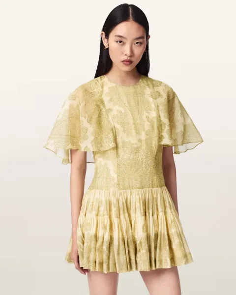Yanna Slim Fit Tiered Mini Dress