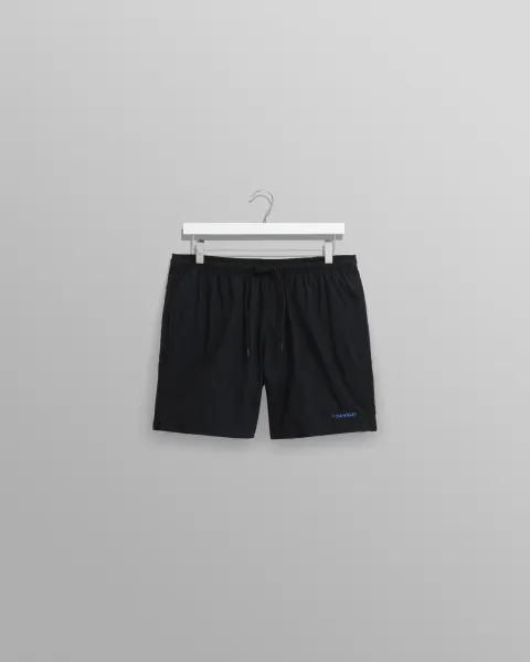 Brockwell - Black Logo Swim Shorts